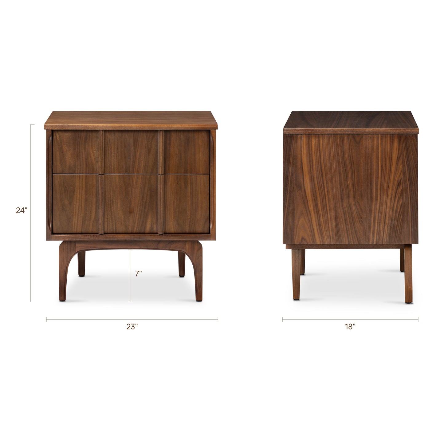 Flynn Nightstand | Walnut