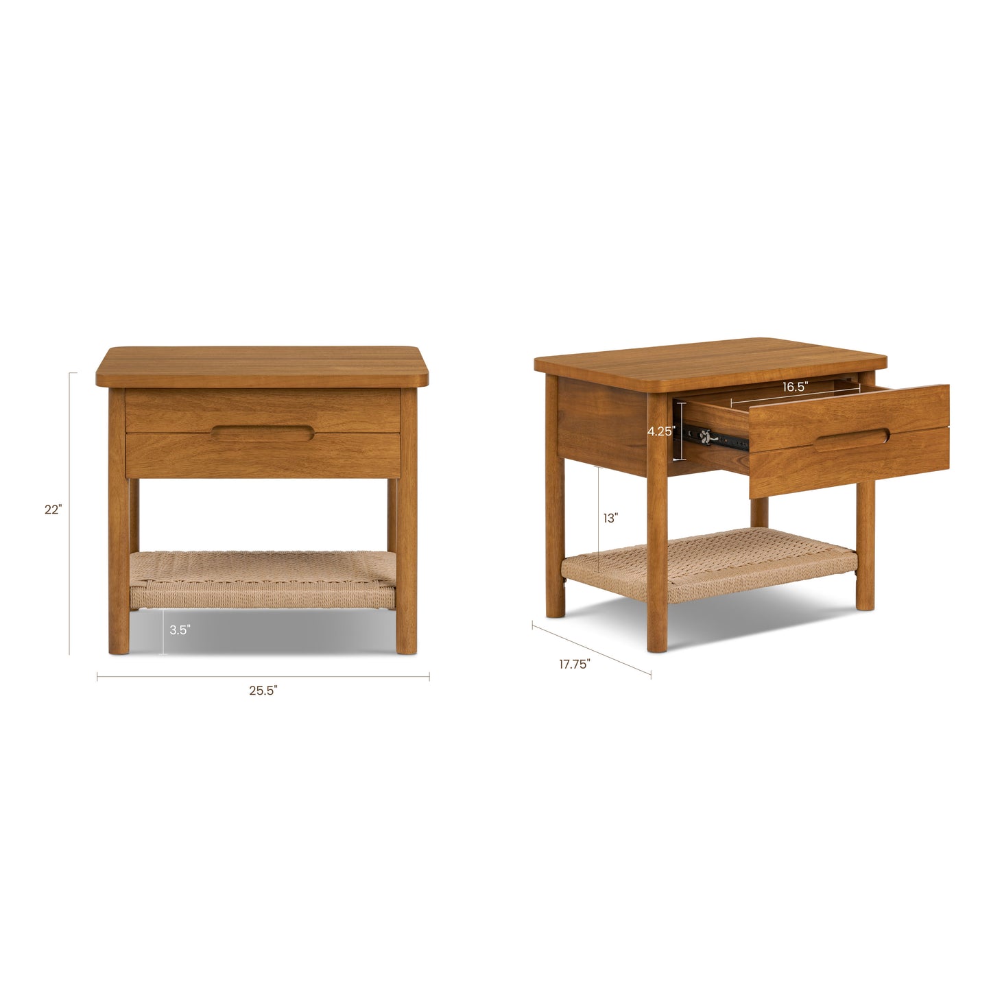 Thani Nightstand | Light Brown