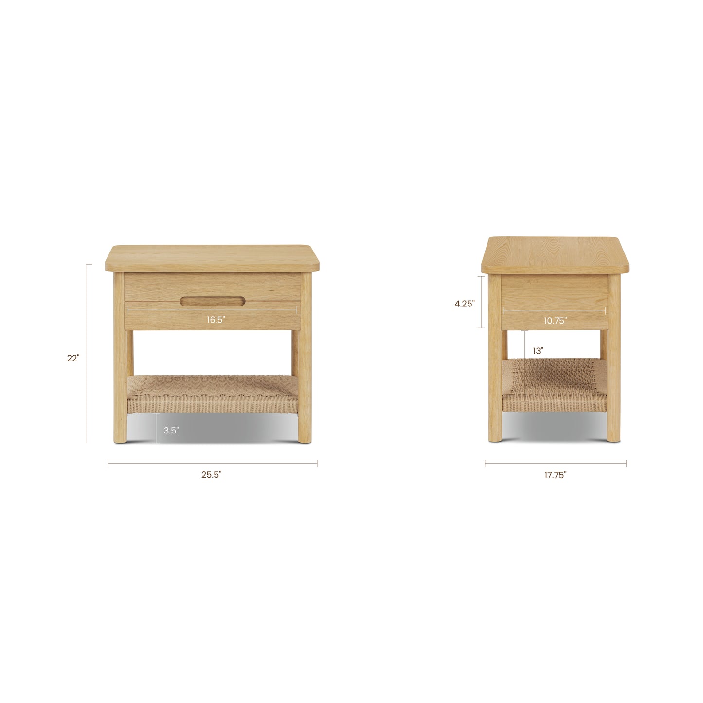 Thani Nightstand | Light Oak