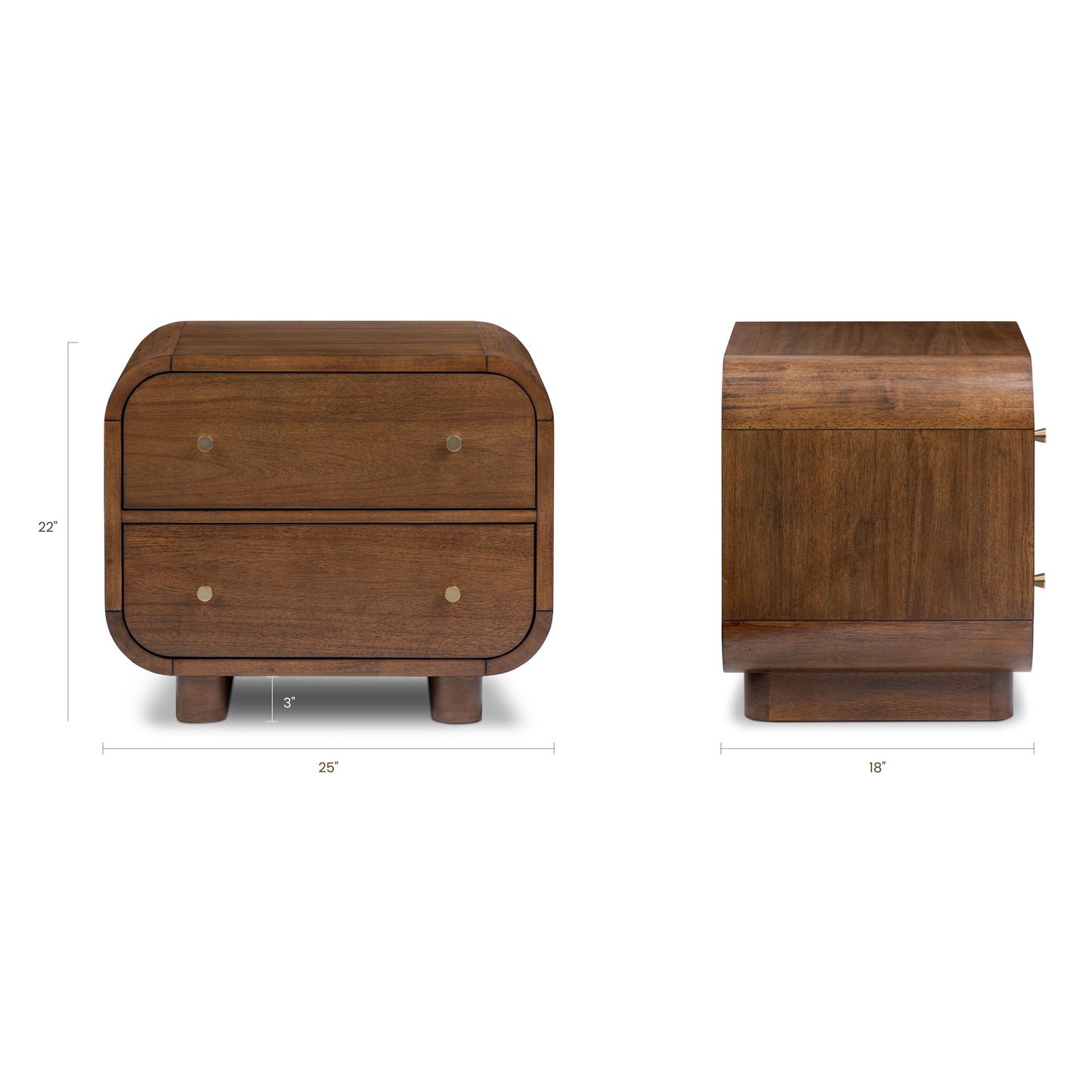 Oslo Nightstand | Walnut