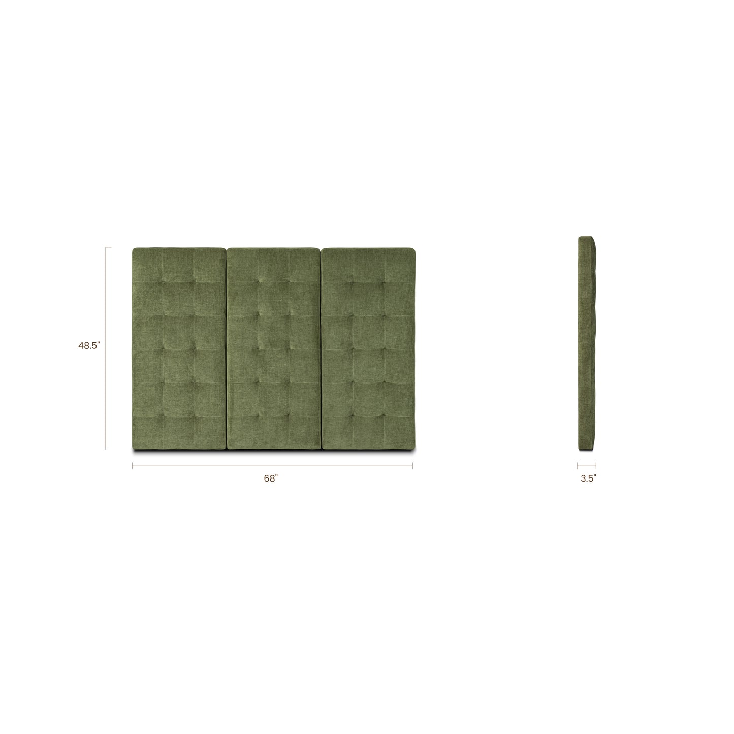 Napa Bed Headboard | Distressed Green | Queen