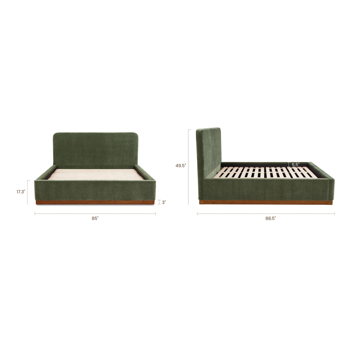 Mantua Bed | Sagano Green | King