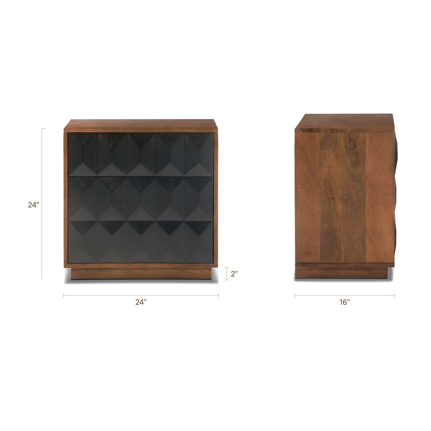 Laso Nightstand | Black