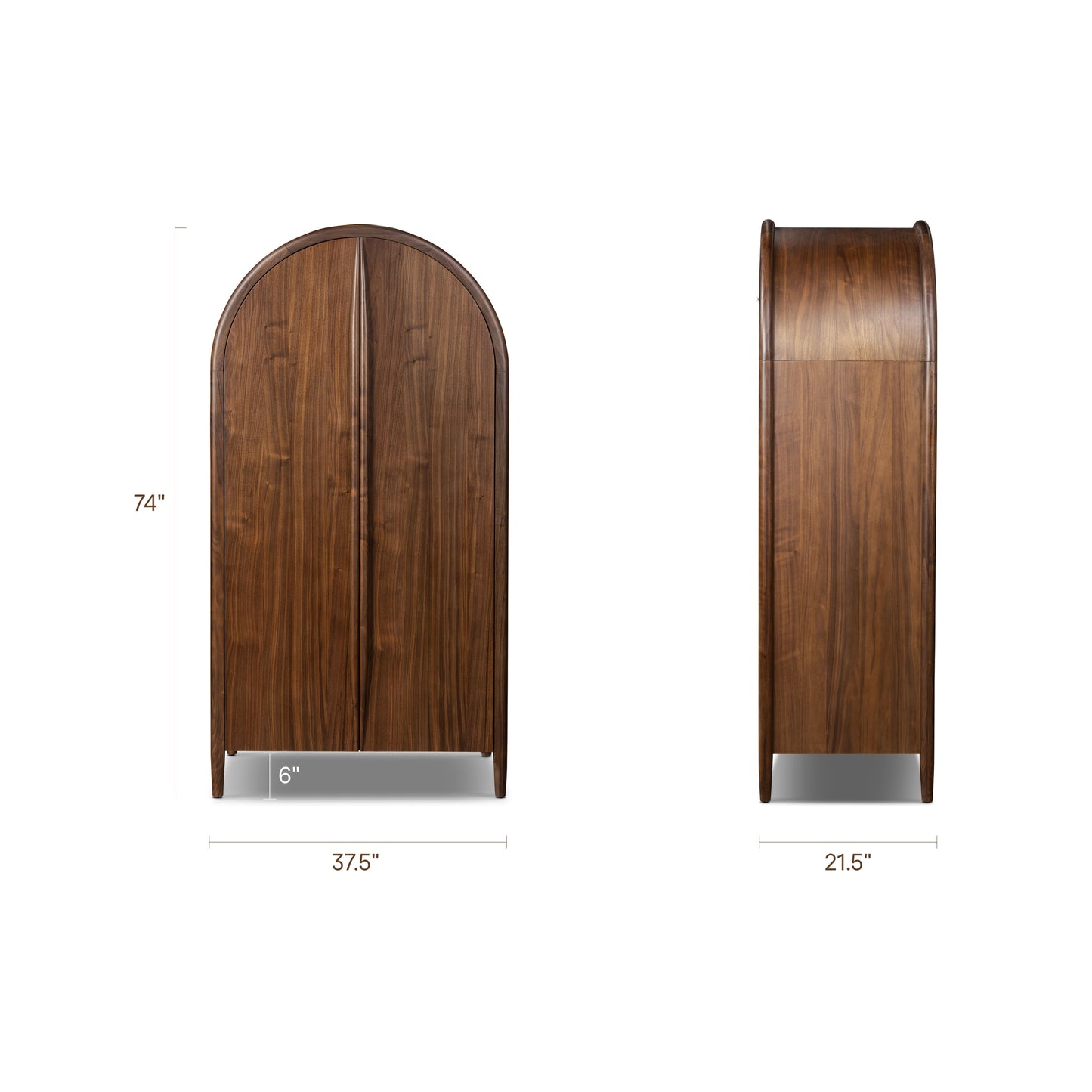 Cura Wardrobe / Armoire | Walnut