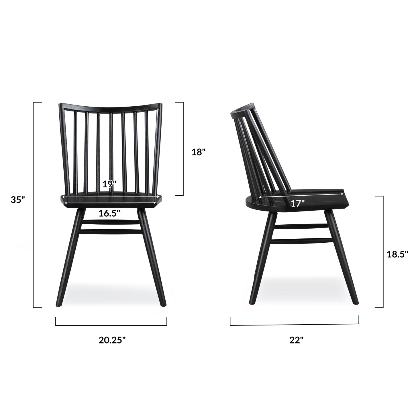 Talia Dining Chair | Black