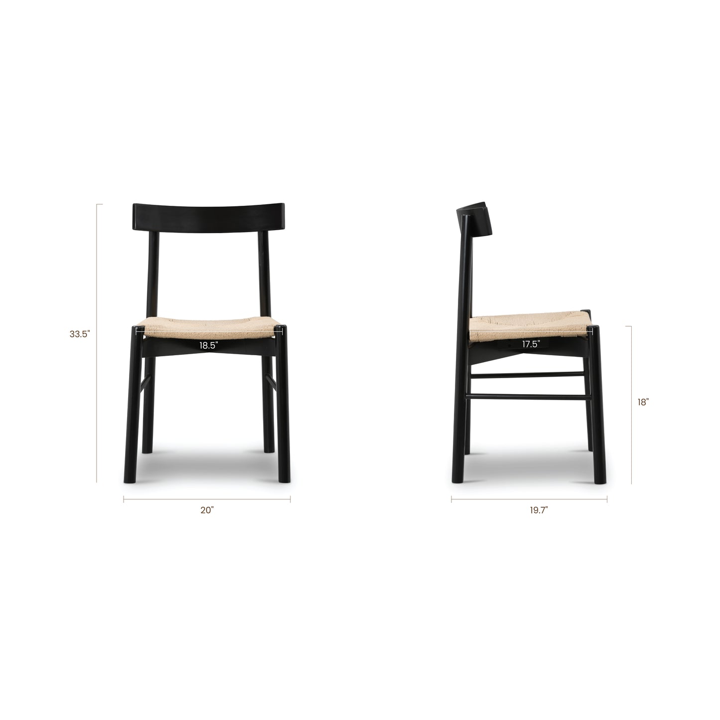 Hamm Dining Chair | Black