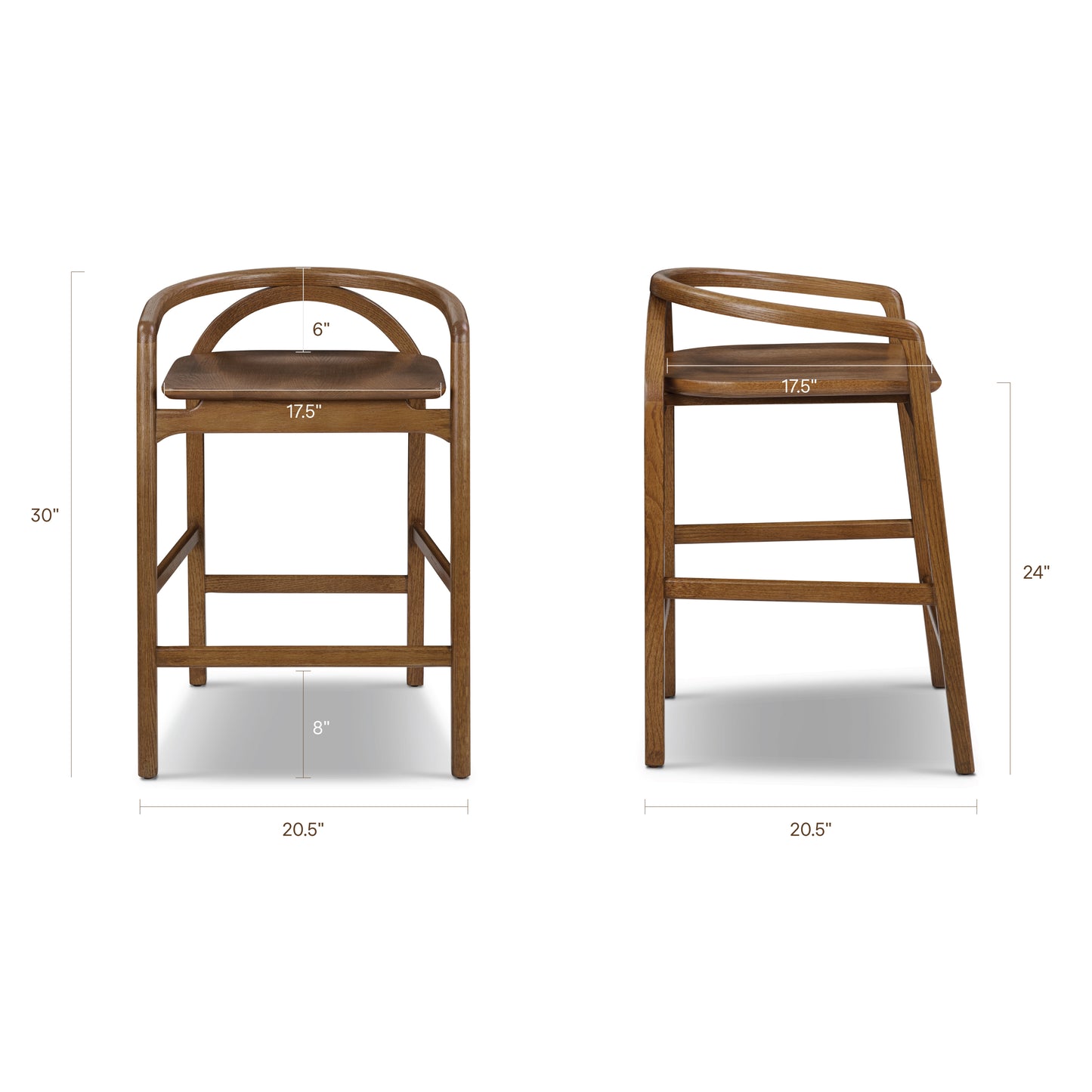 Yokohama Counter Stool | Reposado Oak