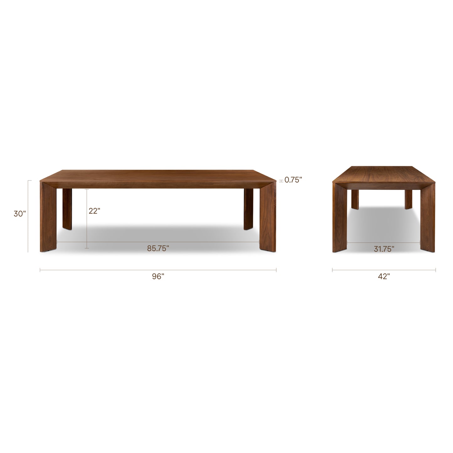Preston Dining Table (96") | Walnut