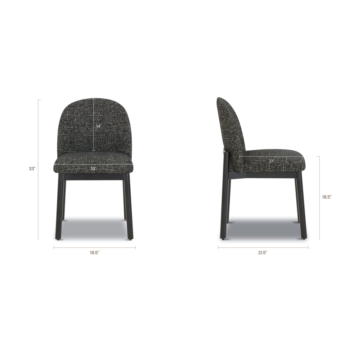 Maeve Dining Chair | Ebony Black