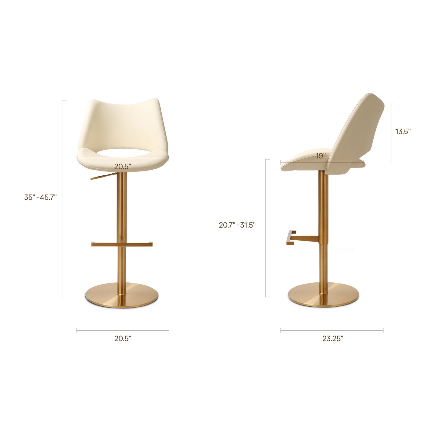 Sola Counter Stool | Off White