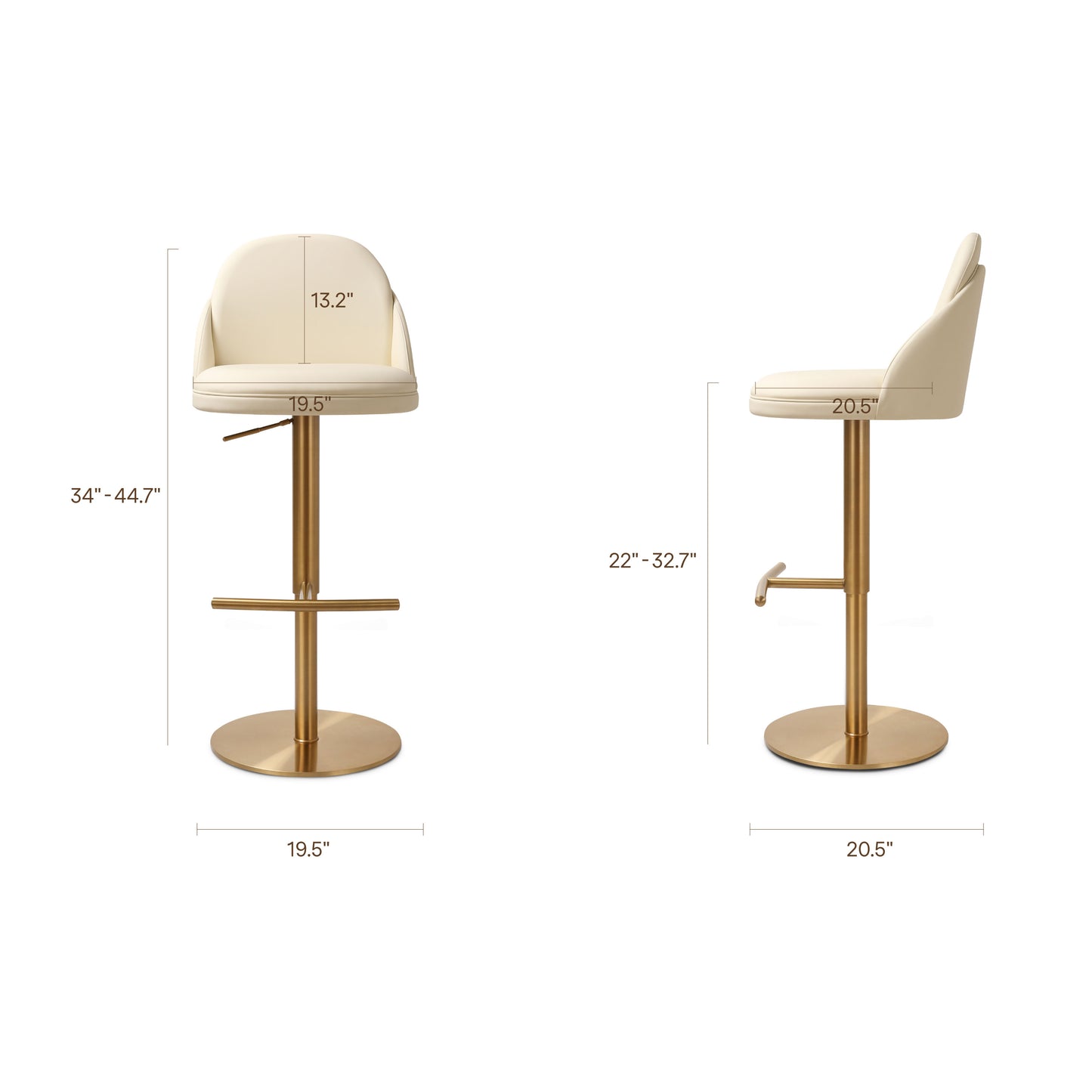 Finta Counter Stool | Off White