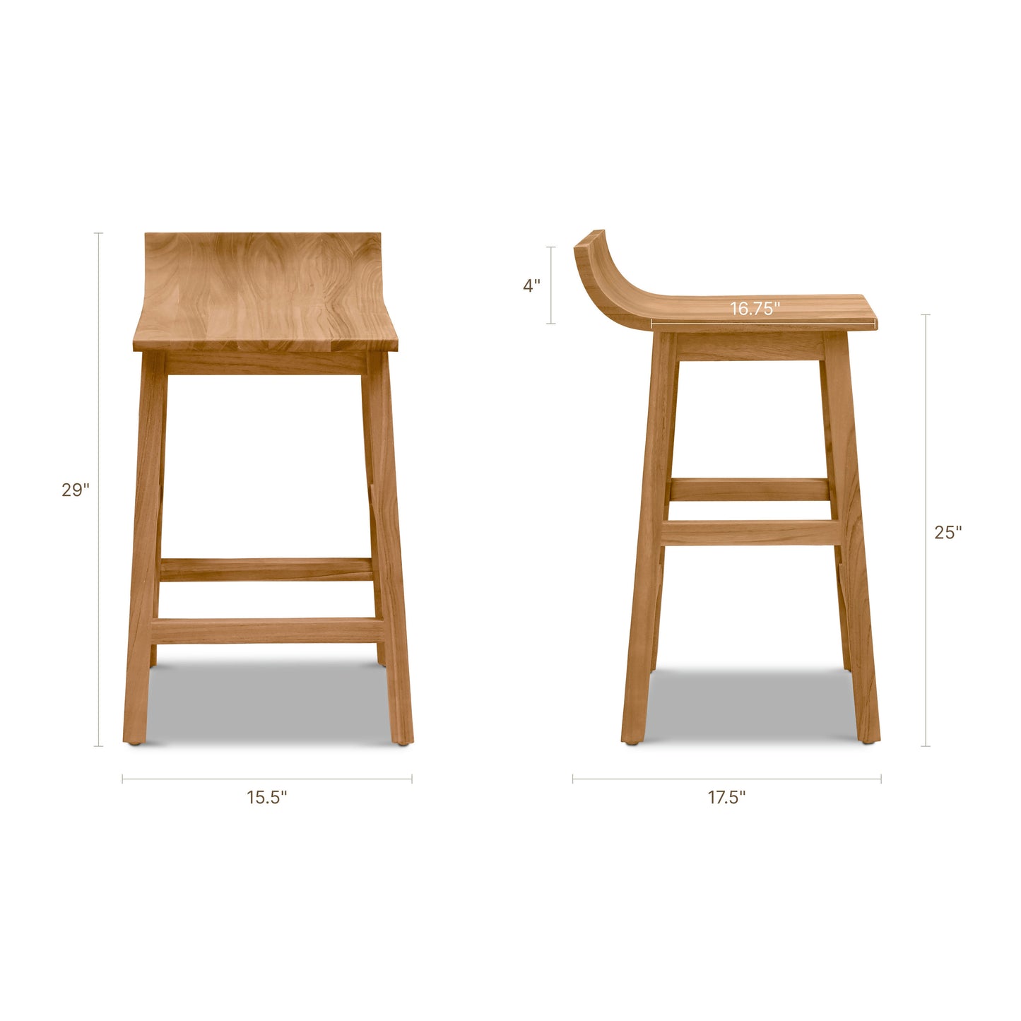 Marel Indoor / Outdoor Counter Stool | Natural