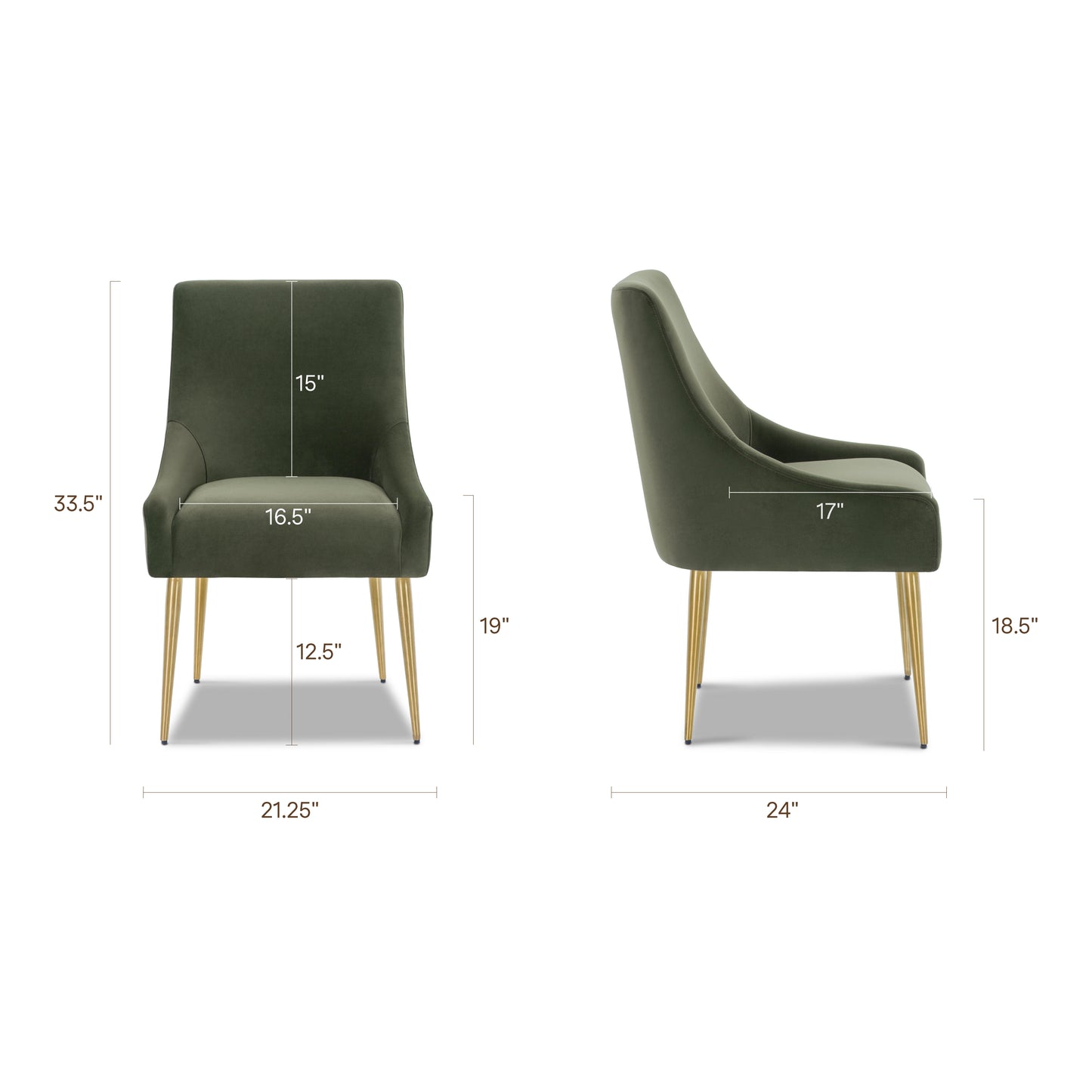 Marit Dining Chair | Calabria Green