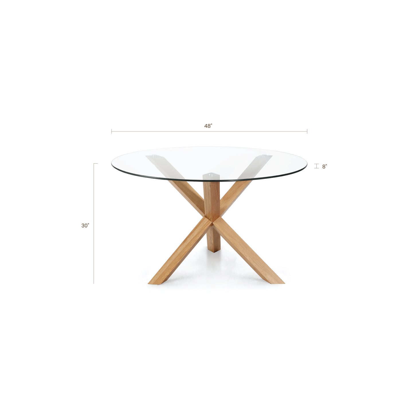 Kennedy Round Dining Table (48") | Natural