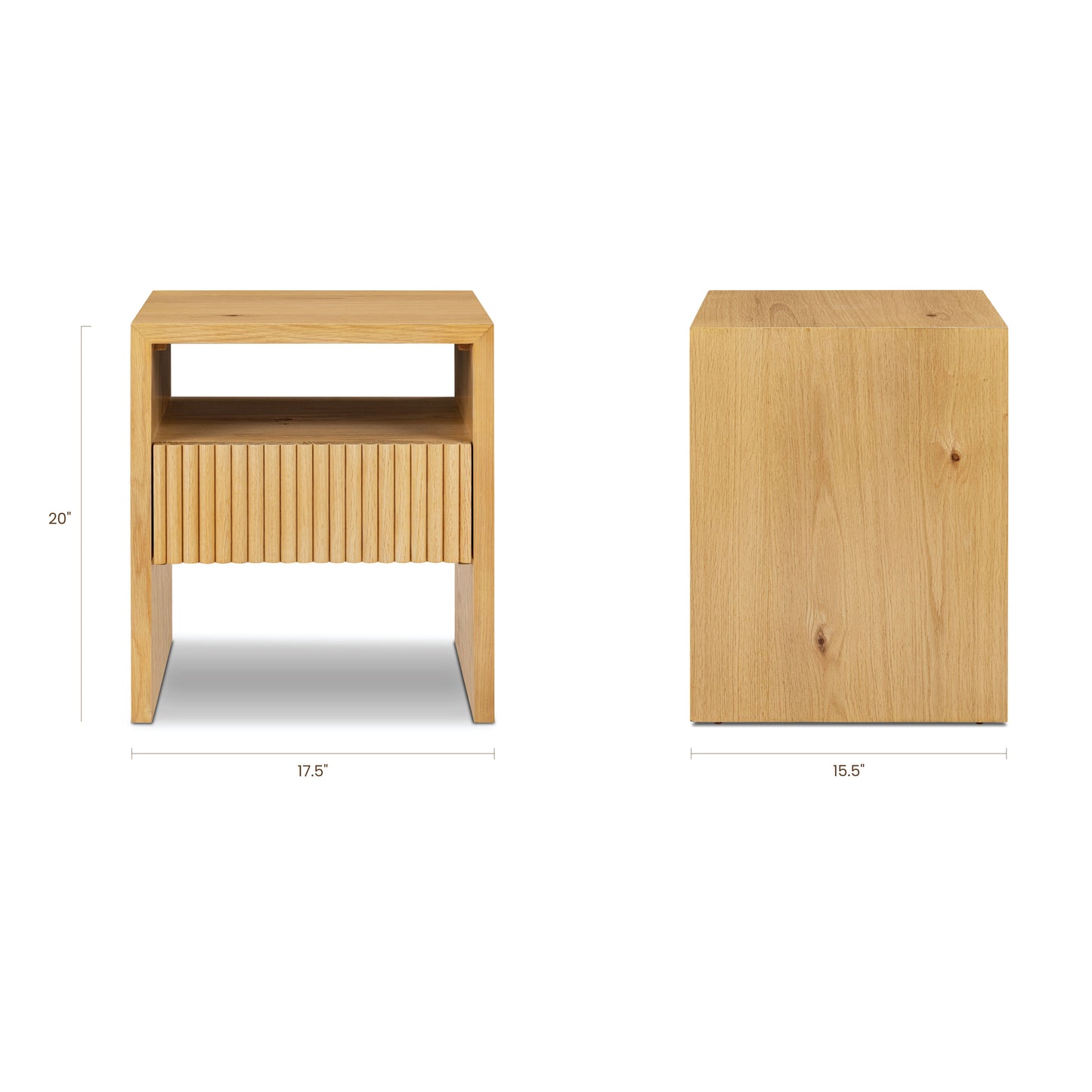 Leeds Nightstand | Oak
