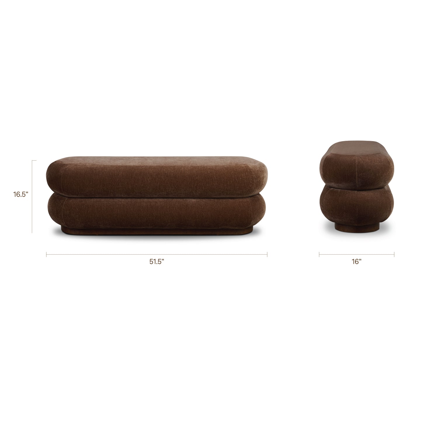 Varde Bench | Bronzer Brown
