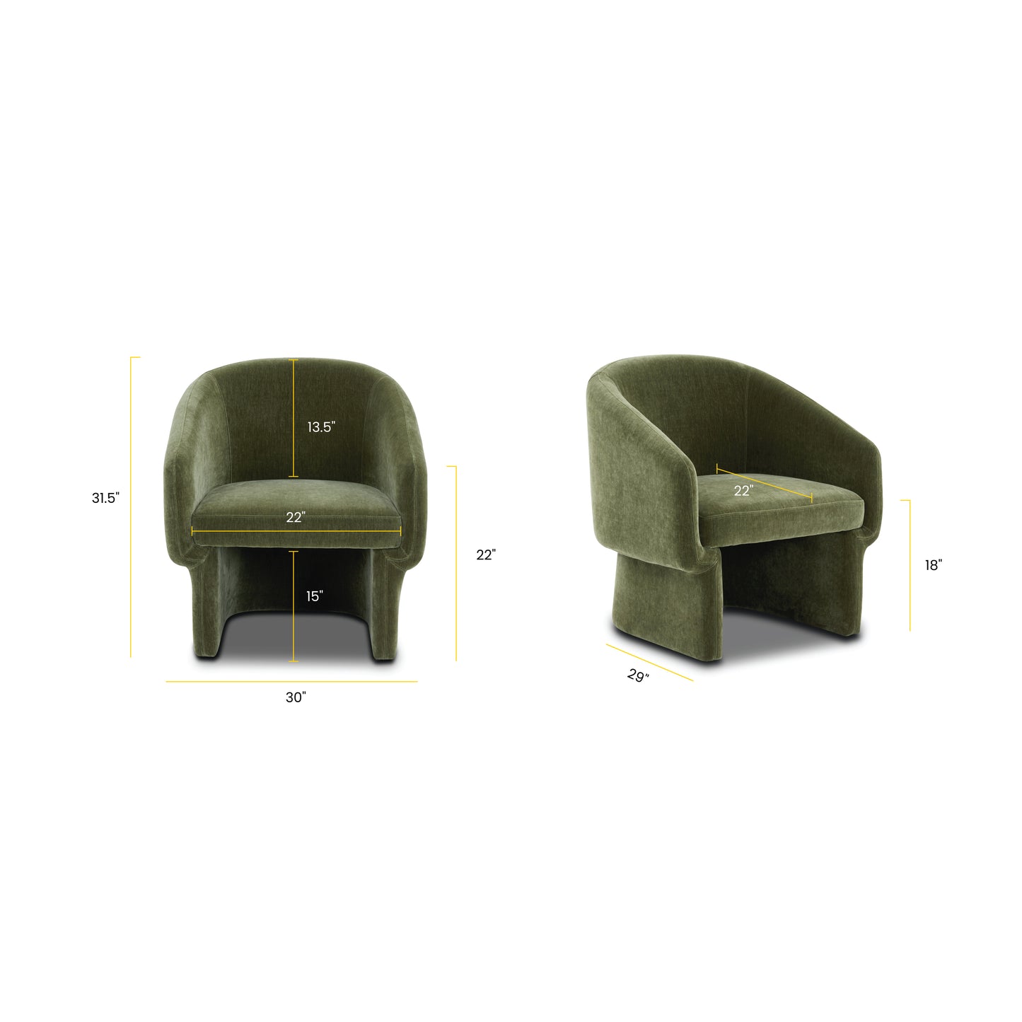 Sloan Lounge Chair | Sagano Green