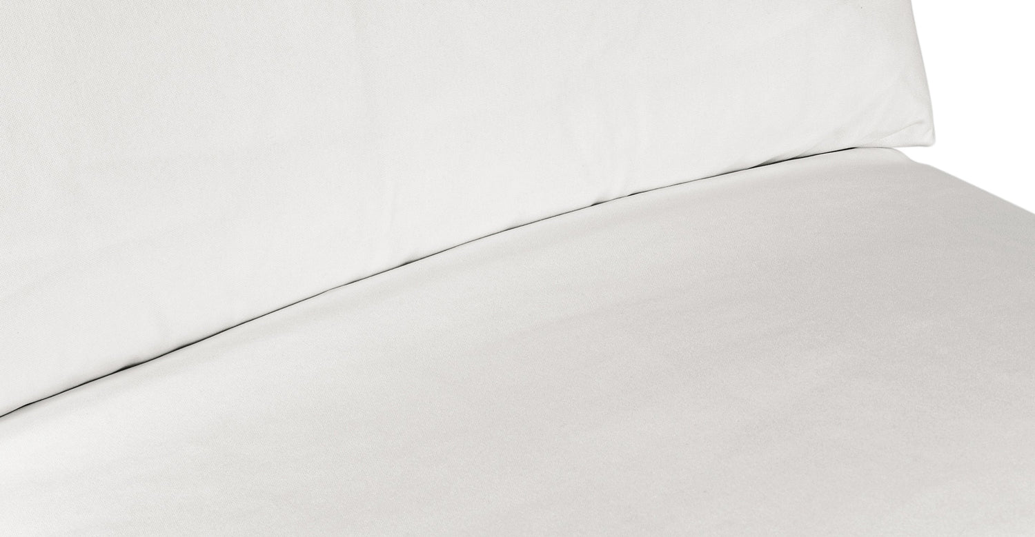 Davos Armless Chair | Cotton White Cotton White