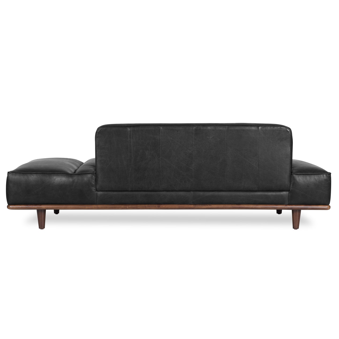 Jasper Leather Daybed | Onyx Black