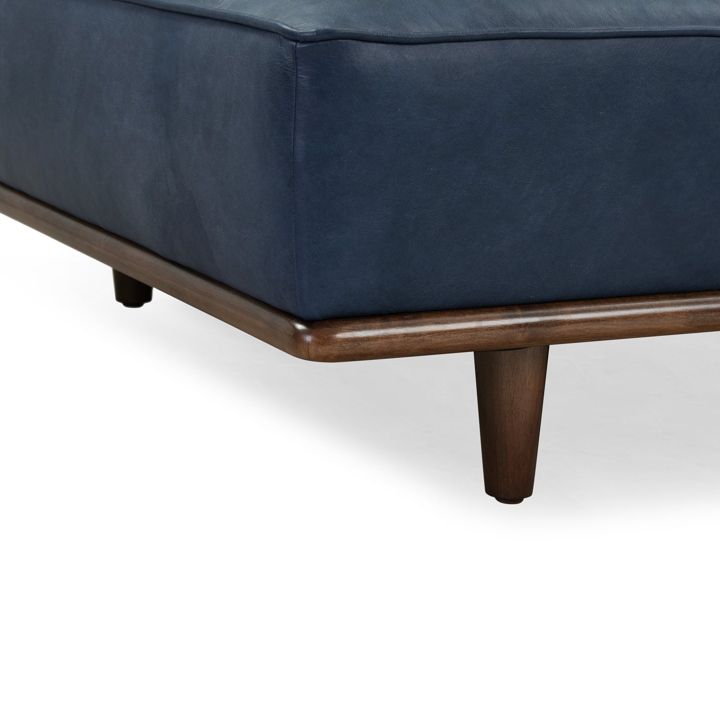 Jasper Leather Daybed | Midnight Blue