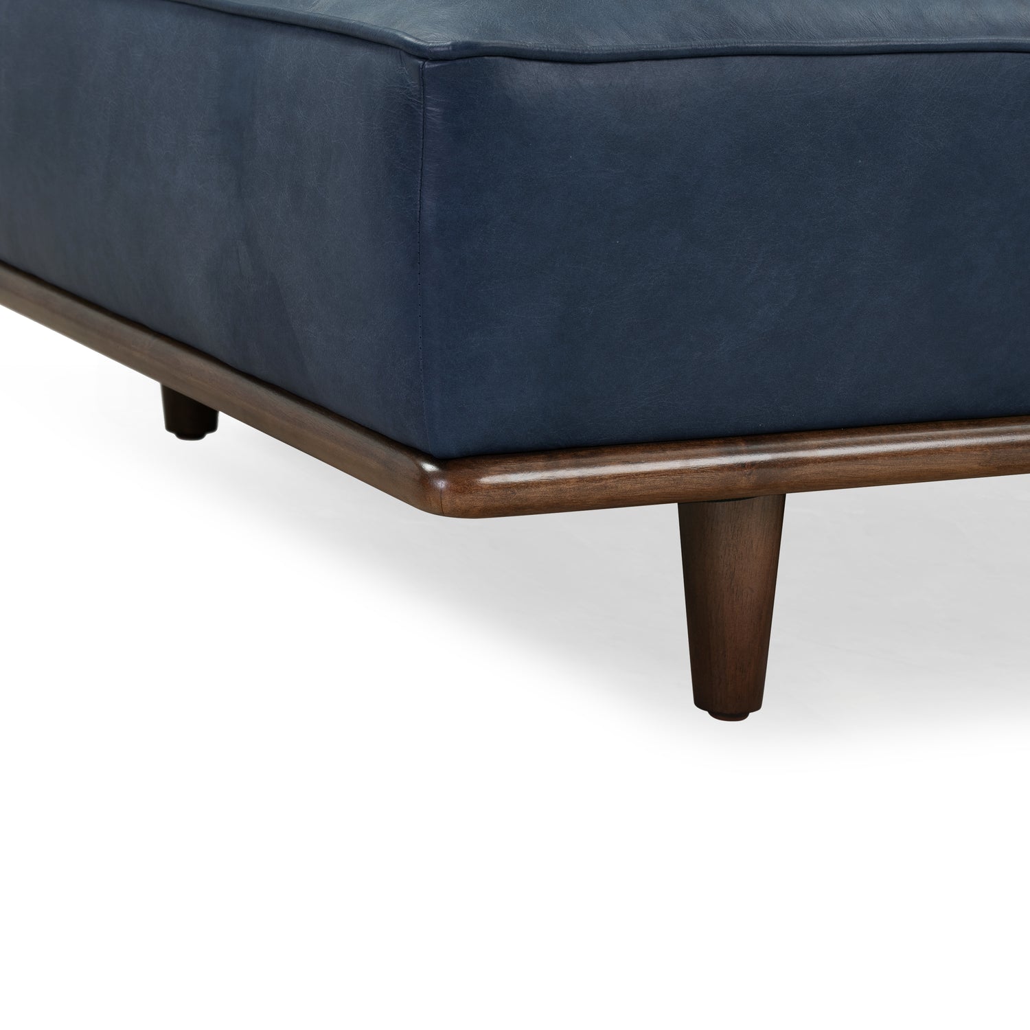 Jasper Leather Daybed | Midnight Blue 