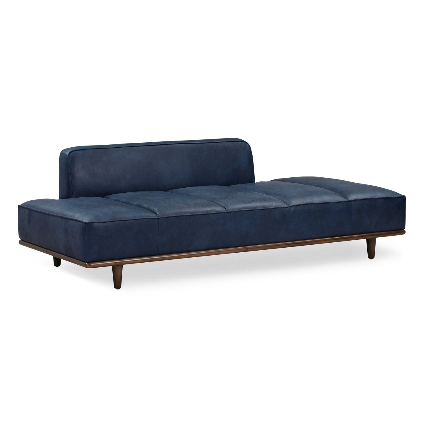 Jasper Leather Daybed | Midnight Blue