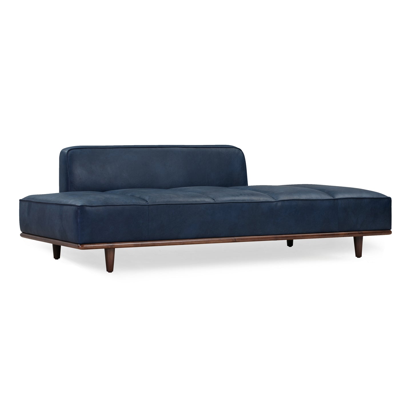Jasper Leather Daybed | Midnight Blue