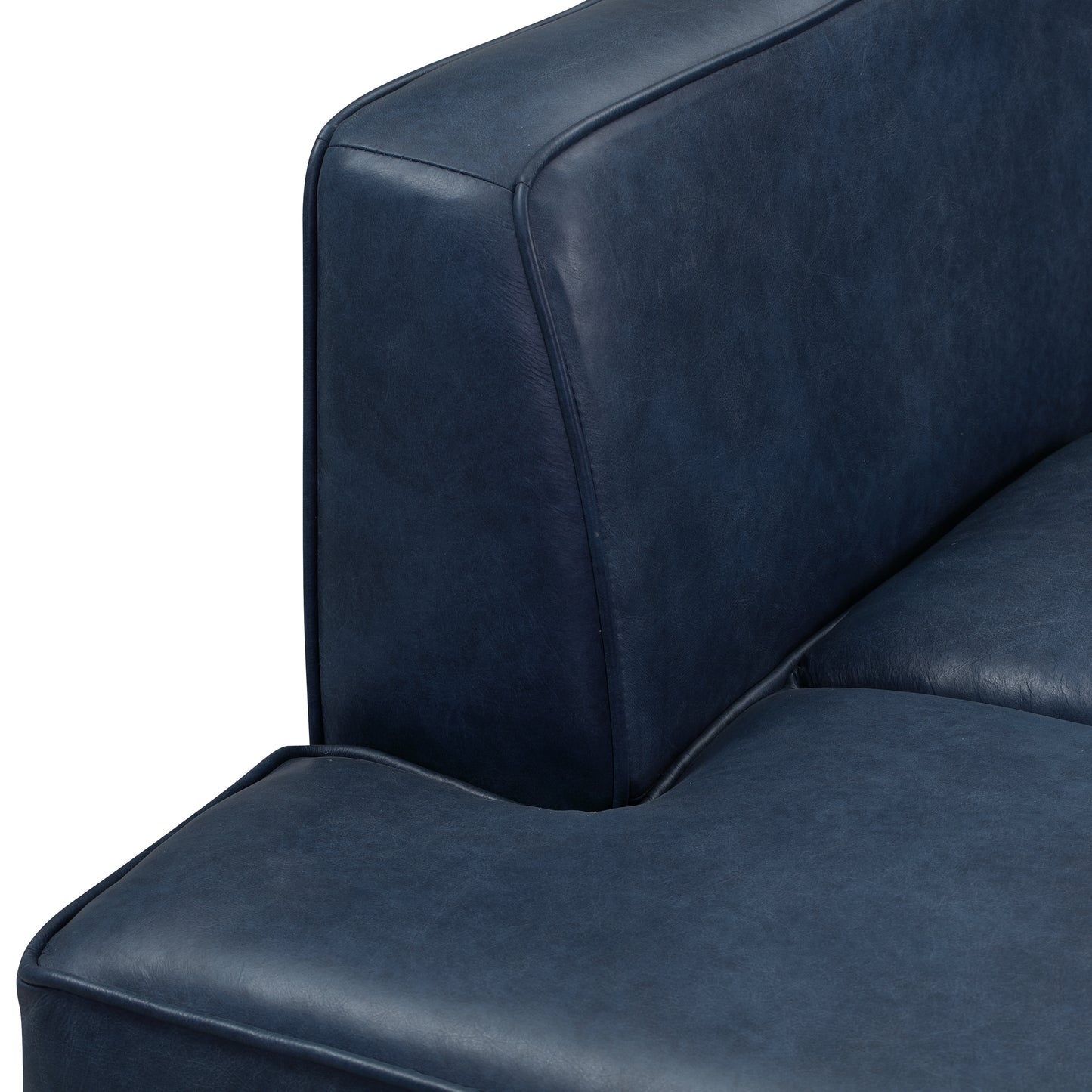 Jasper Leather Daybed | Midnight Blue