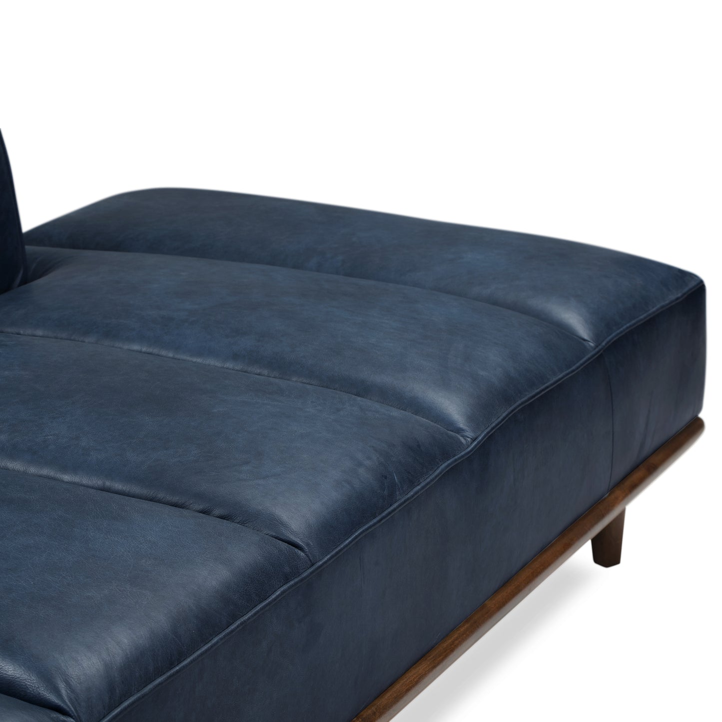 Jasper Leather Daybed | Midnight Blue