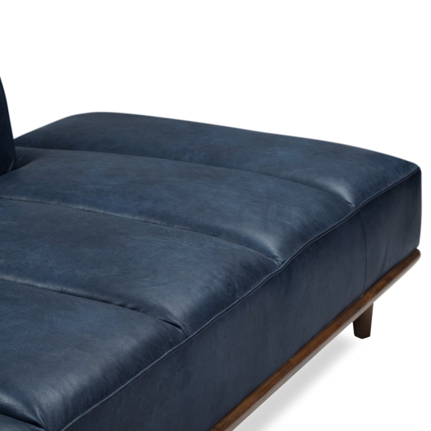 Jasper Leather Daybed | Midnight Blue 