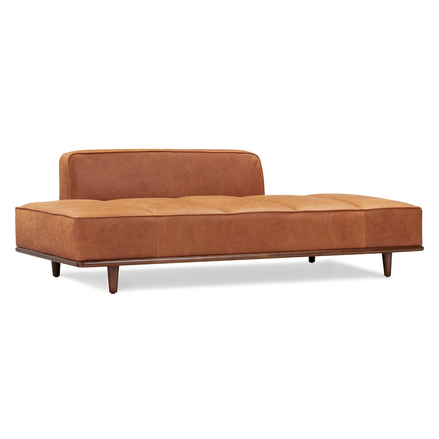 Jasper Leather Daybed | Cognac Tan