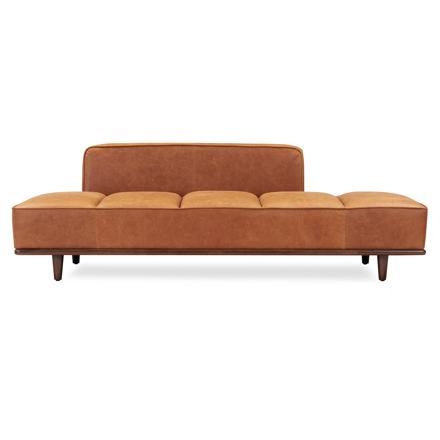 Jasper Leather Daybed | Cognac Tan