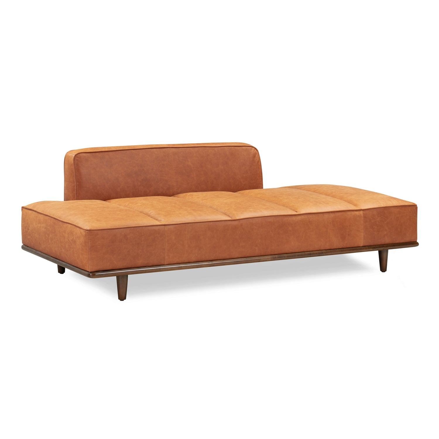 Jasper Leather Daybed | Cognac Tan 