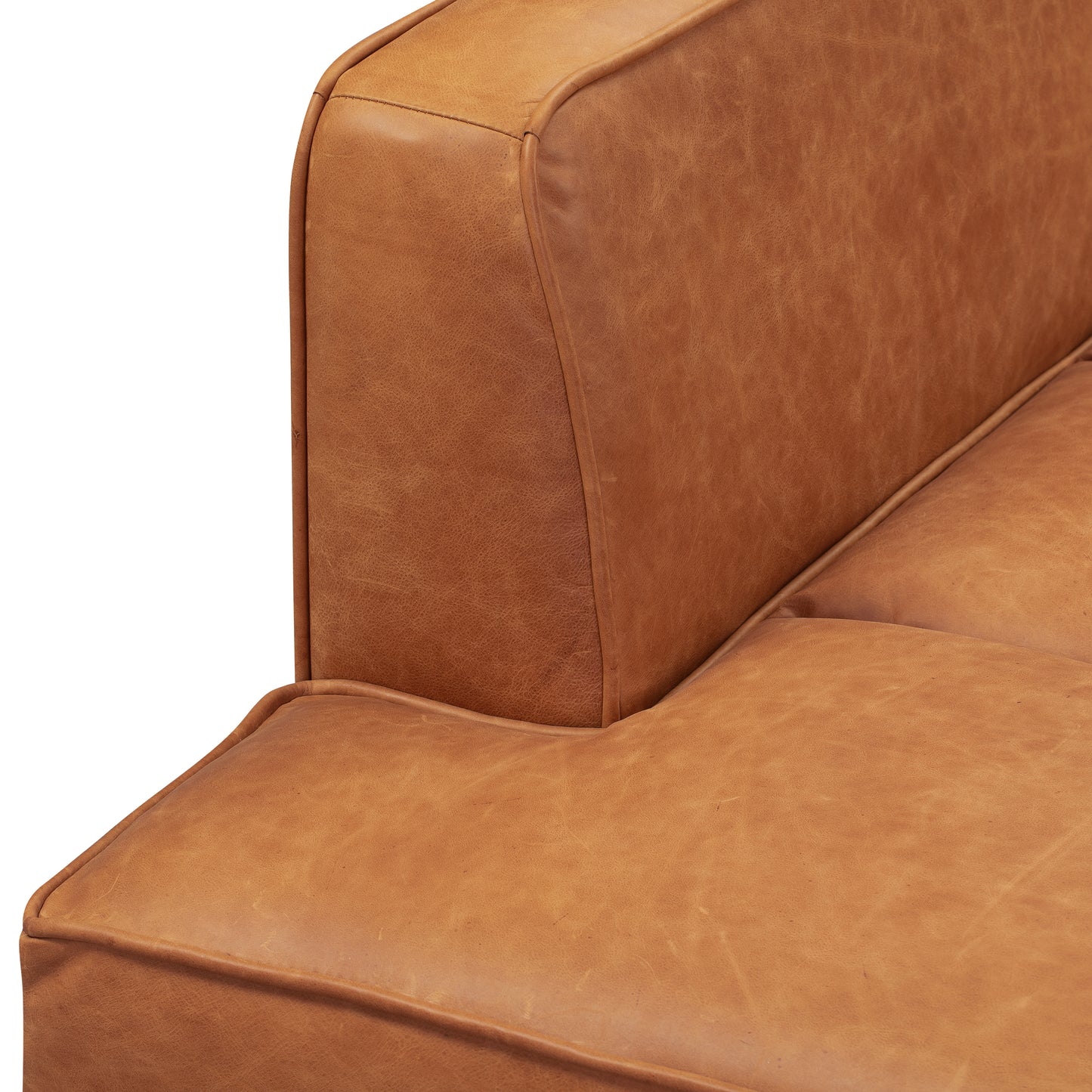 Jasper Leather Daybed | Cognac Tan