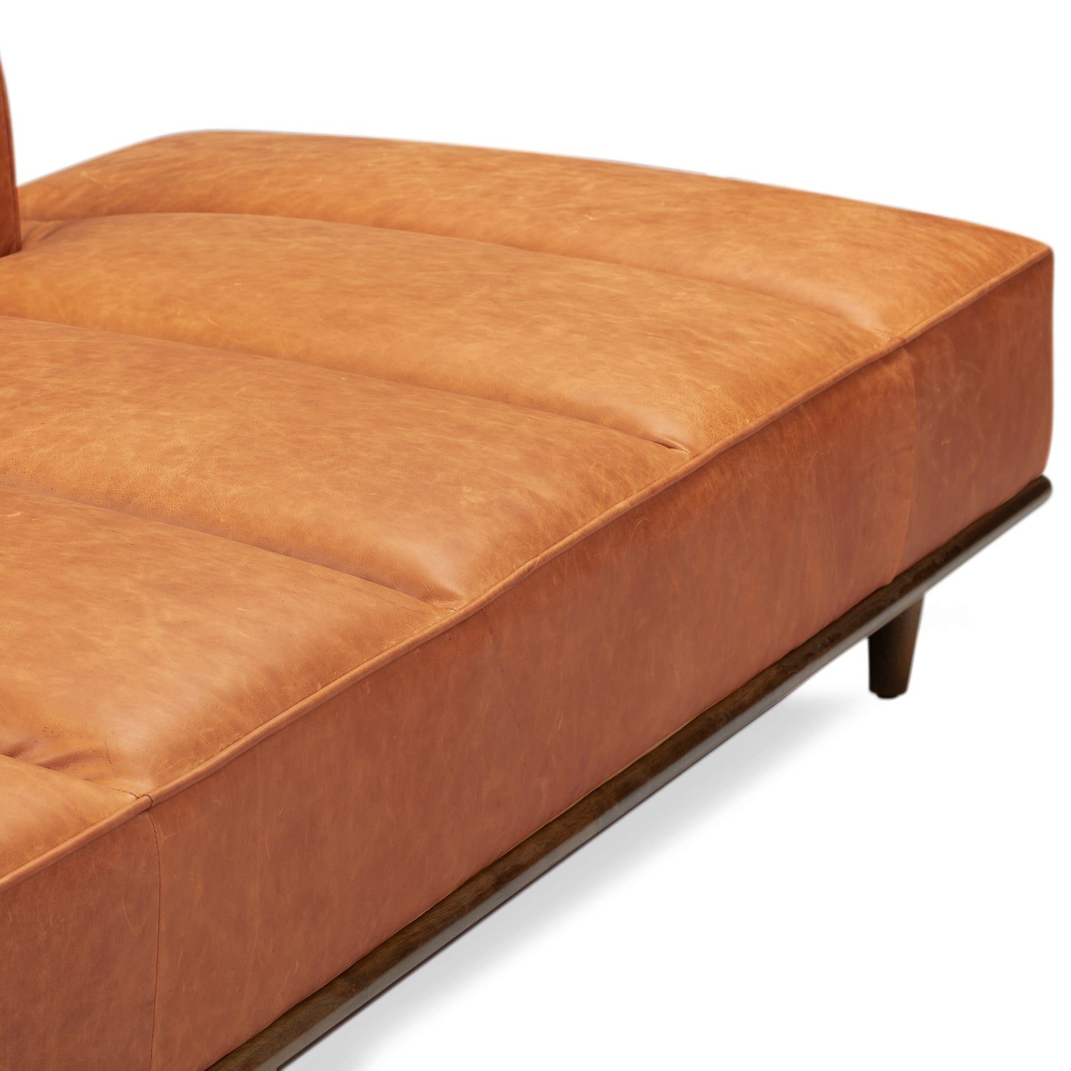 Jasper Leather Daybed | Cognac Tan 