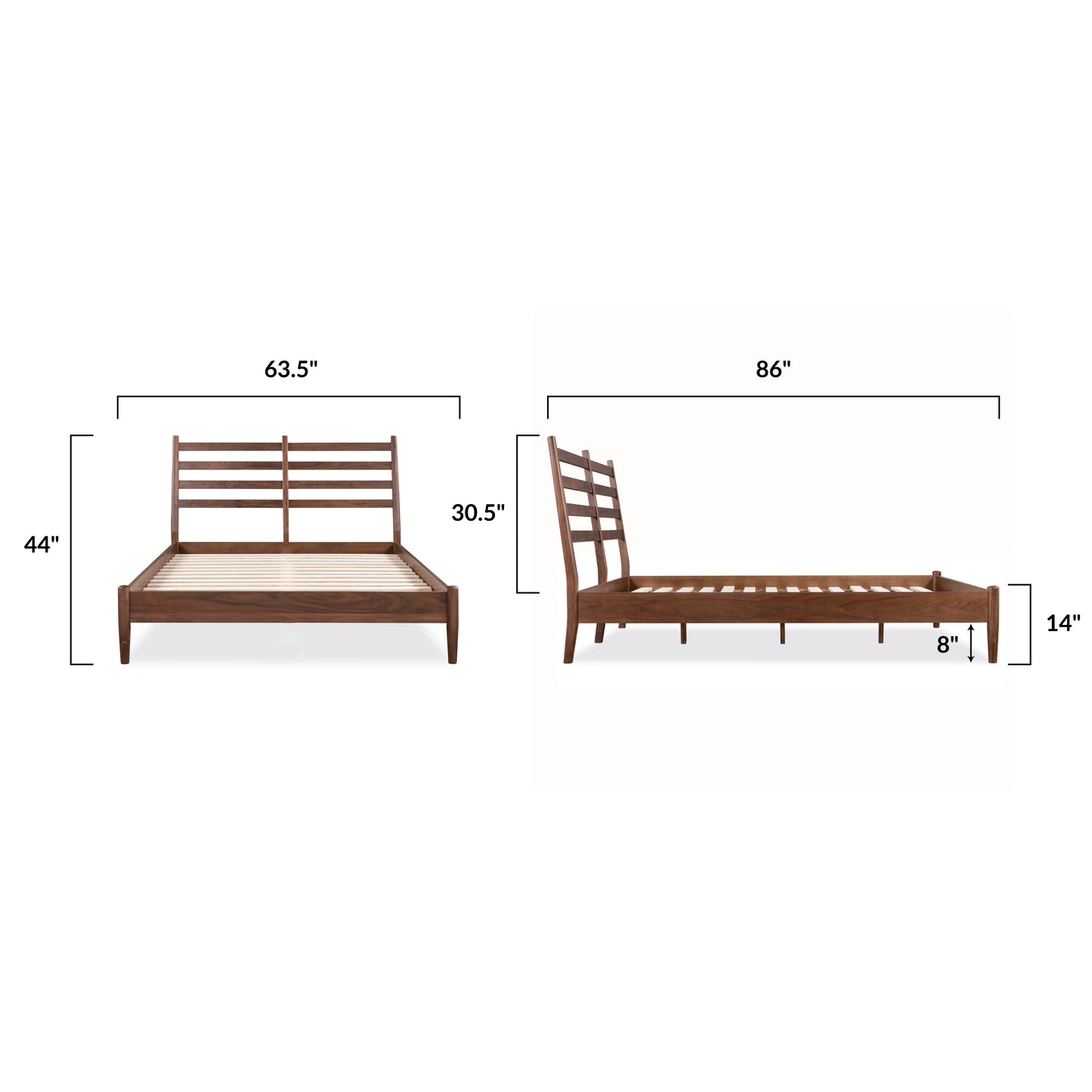 Truro Bed | Walnut | Queen