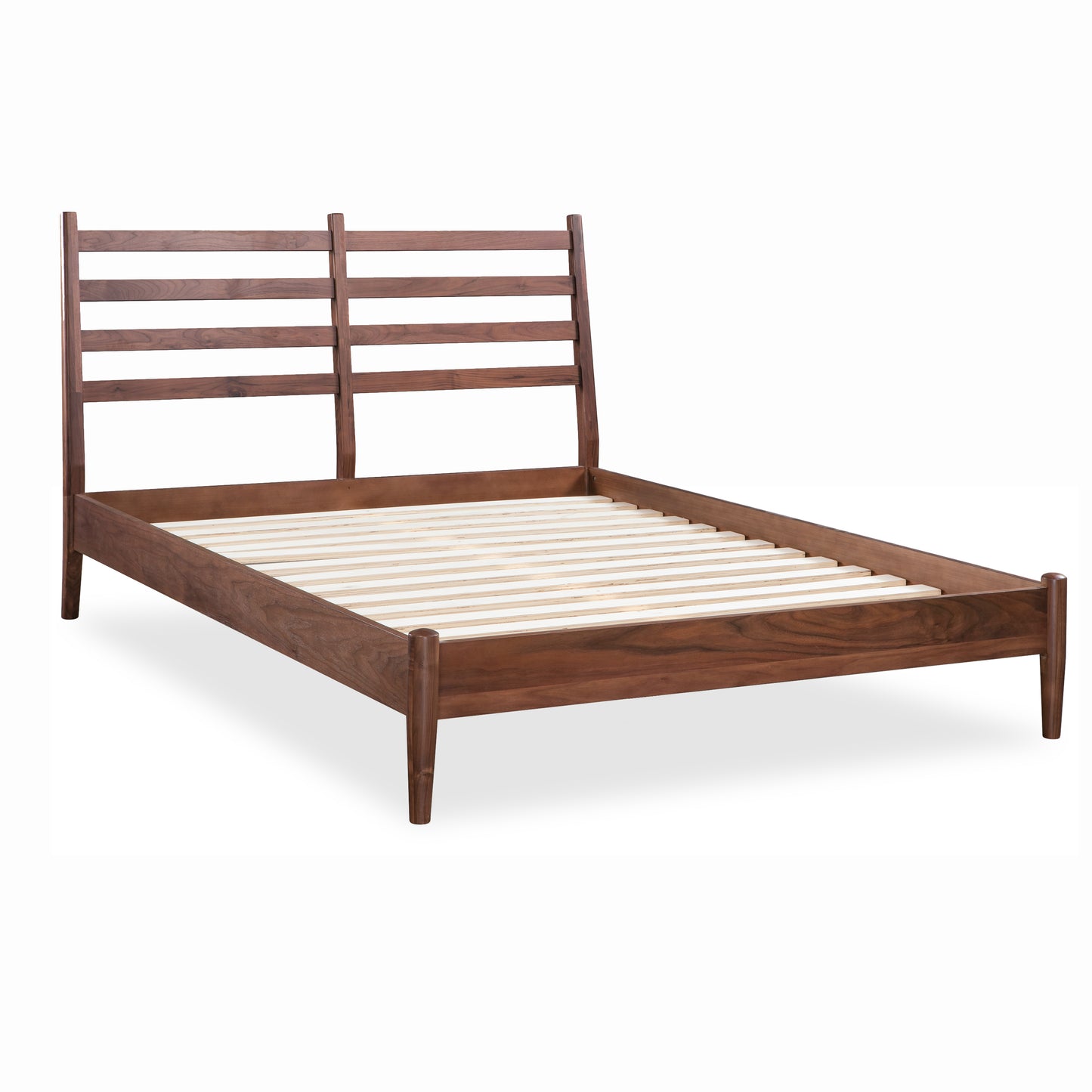Truro Bed with Leather Cushions | Midnight Blue | King
