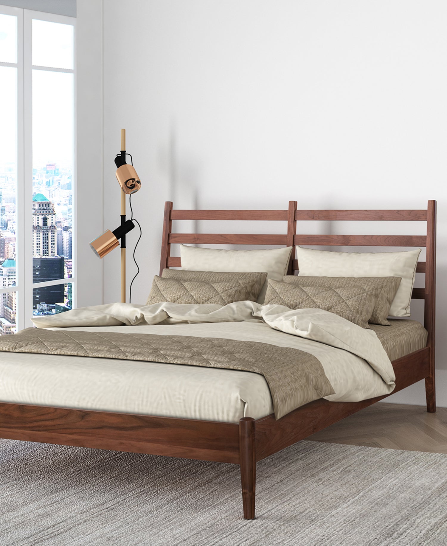 Truro Bed | Walnut | Queen 