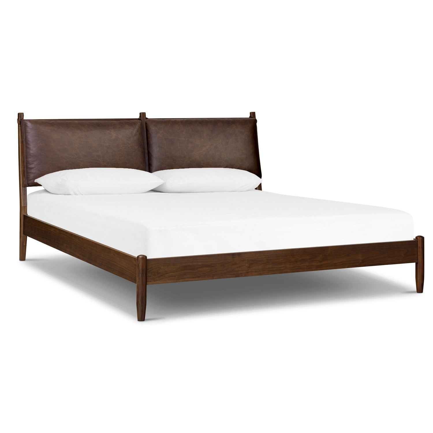 Truro Bed Headboard Cushion Set | Bridle Brown | King 