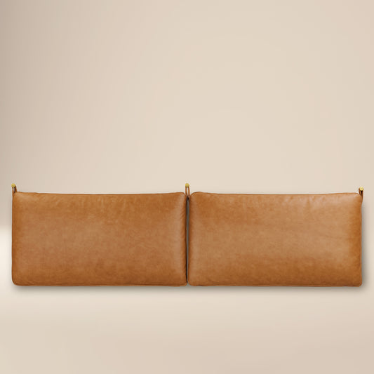 Truro Bed Headboard Cushion Set | Cognac Tan | King