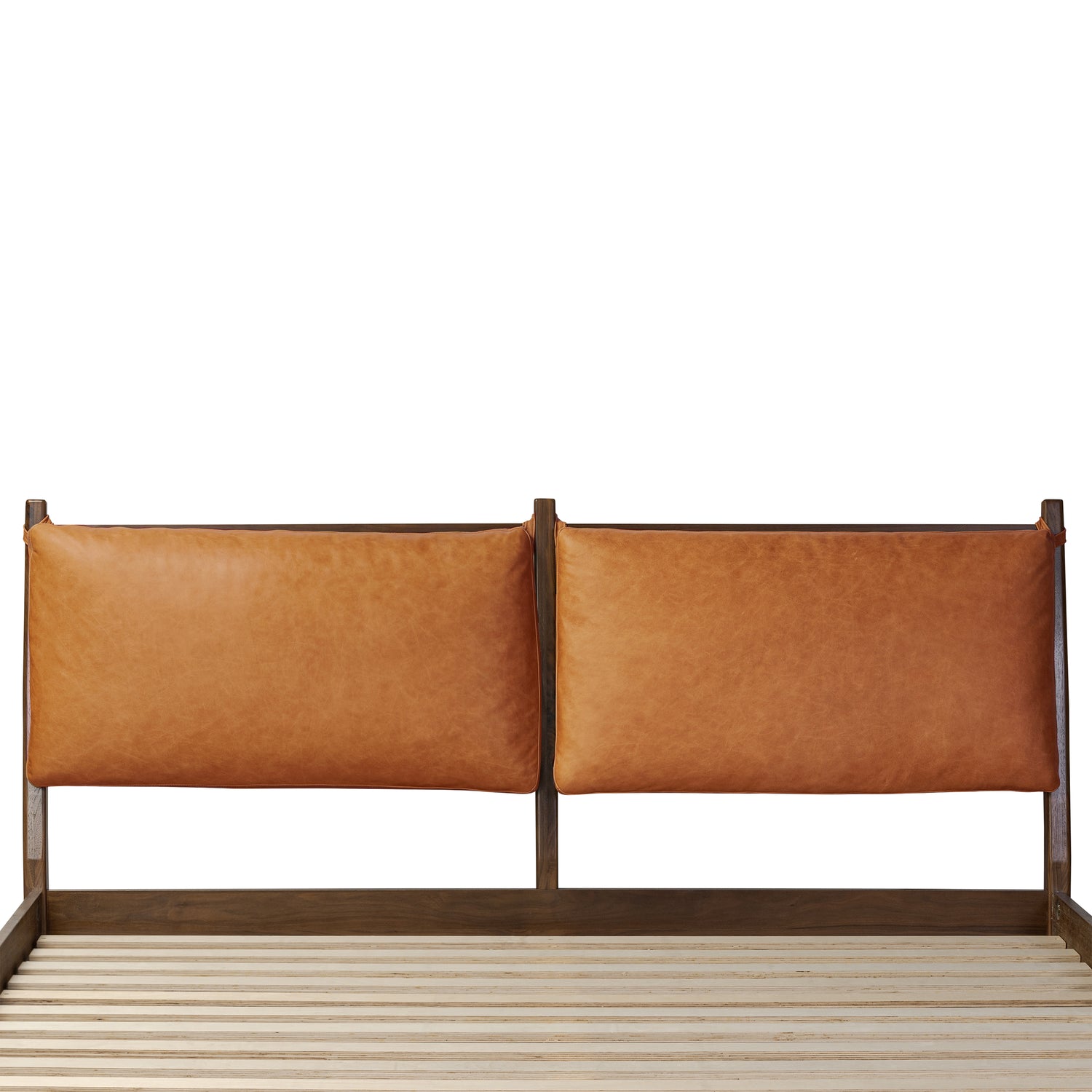 Truro Bed Headboard Cushion Set | Cognac Tan | King 