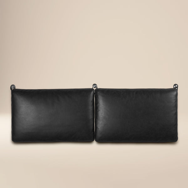 Truro Bed Headboard Cushion Set | Onyx Black | Queen