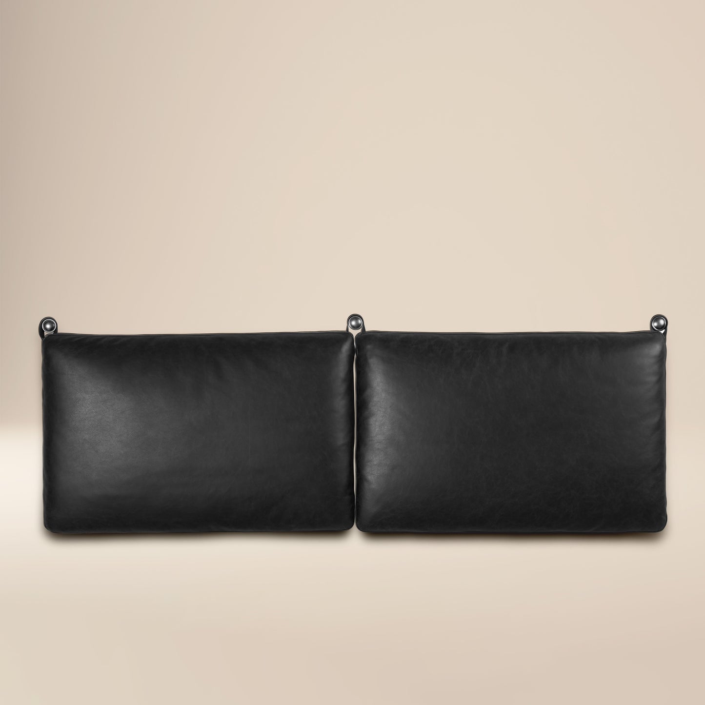 Truro Bed Headboard Cushion Set | Onyx Black | Queen