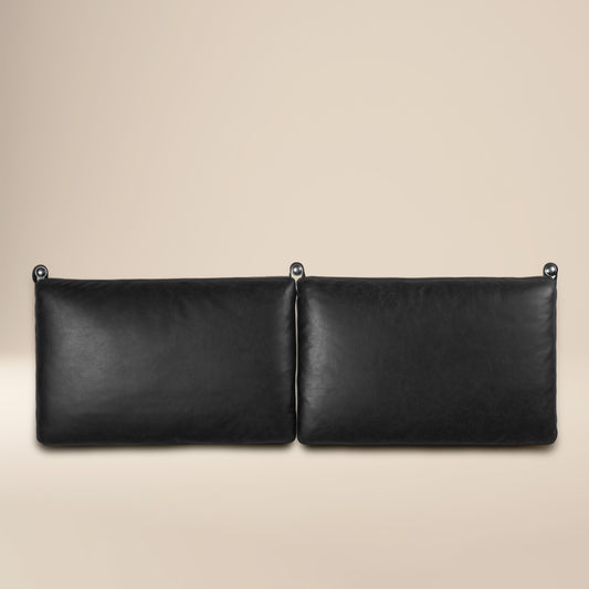 Truro Bed Headboard Cushion Set | Onyx Black | Queen