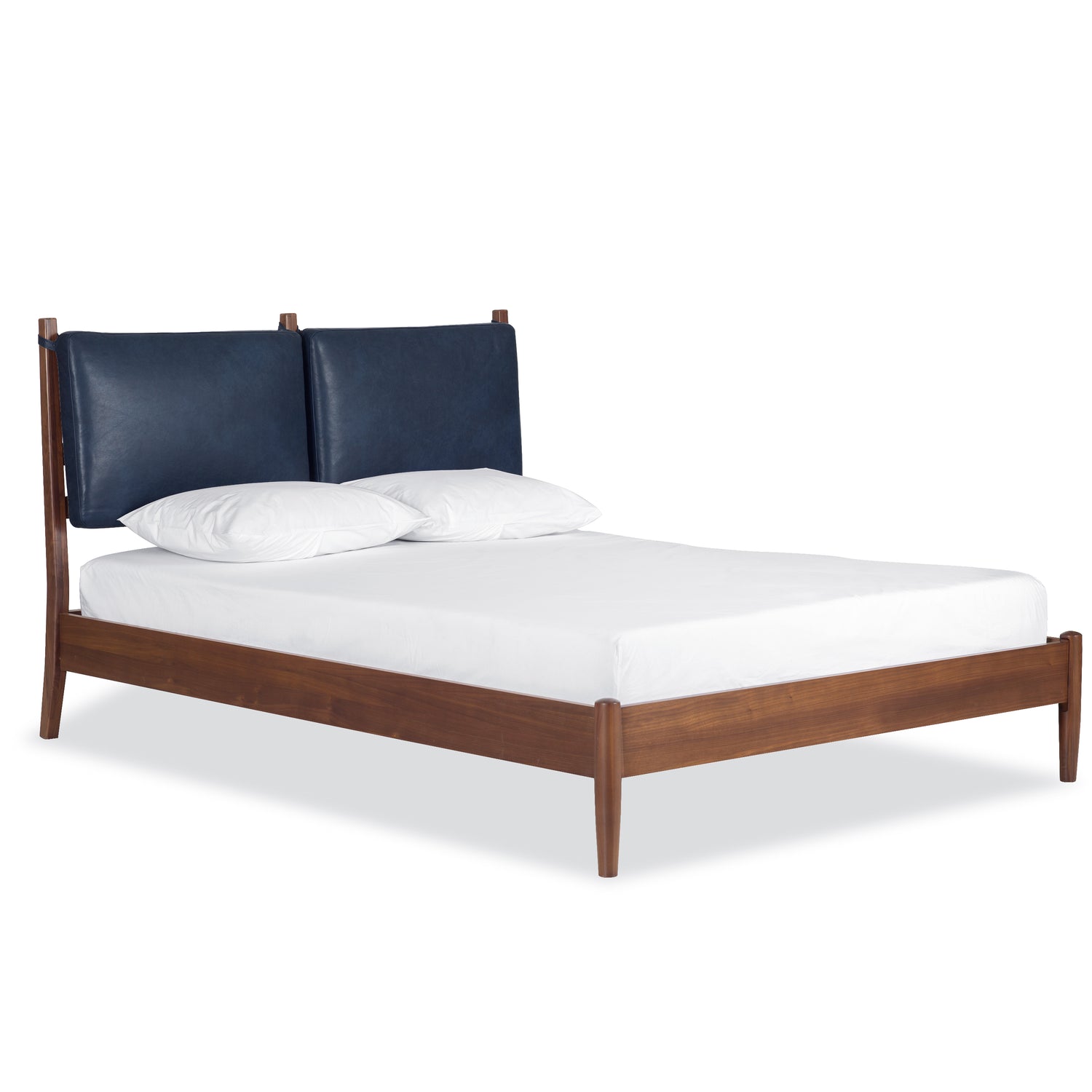 Truro Bed Headboard Cushion Set | Midnight Blue | Queen 