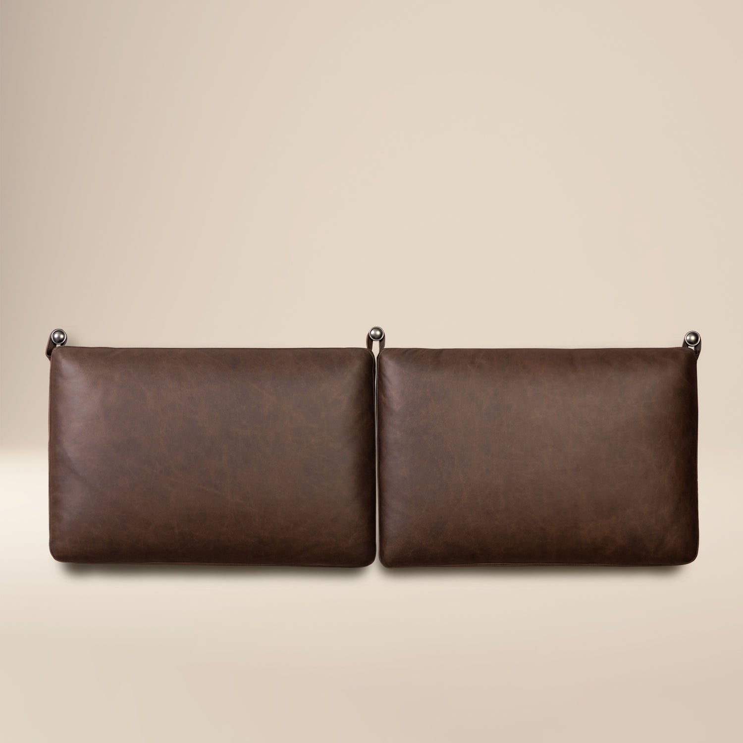 Truro Bed Headboard Cushion Set | Bridle Brown | Queen 