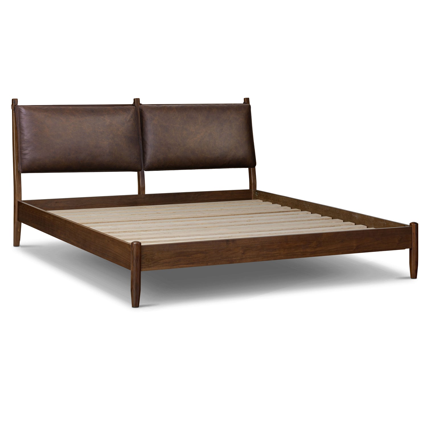 Truro Bed Headboard Cushion Set | Bridle Brown | Queen 