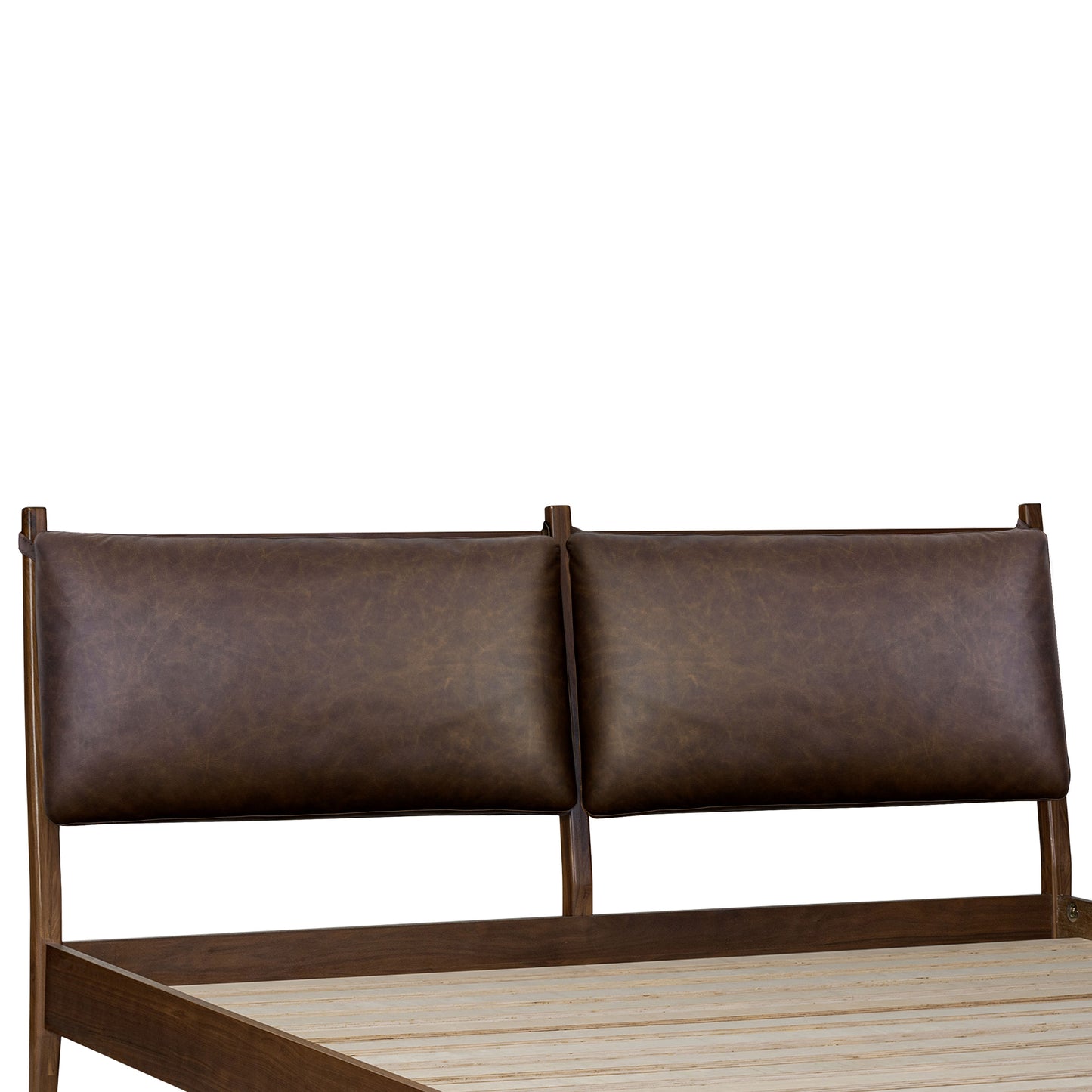Truro Bed Headboard Cushion Set | Bridle Brown | Queen