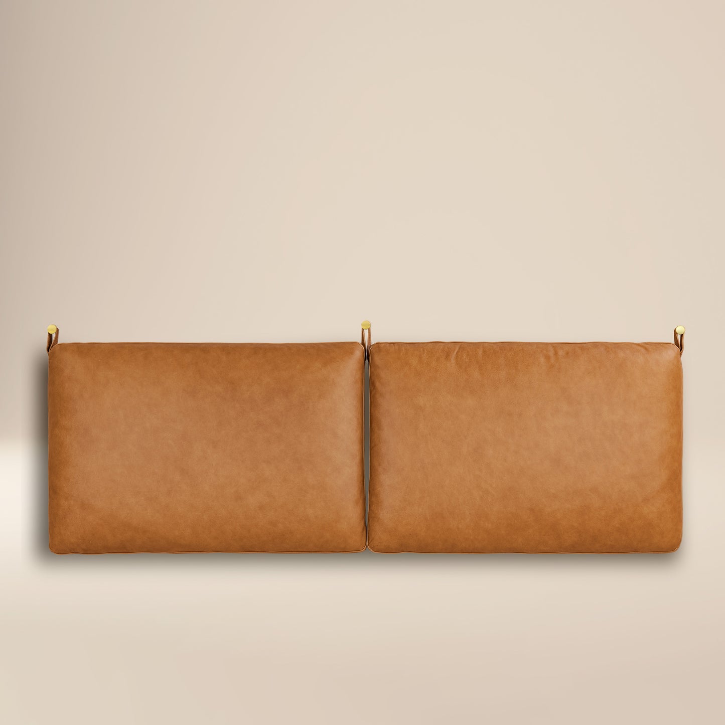Truro Bed Headboard Cushion Set | Cognac Tan | Queen