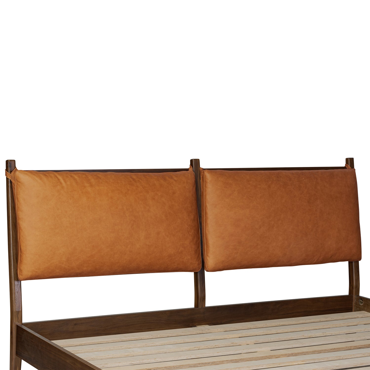Truro Bed Headboard Cushion Set | Cognac Tan | Queen 